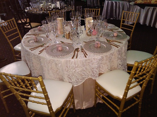 Gold Chivari with White Pad