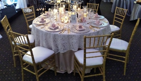 Gold Chivari with White Pad