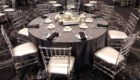 Crystal Chivari with Silver Pad