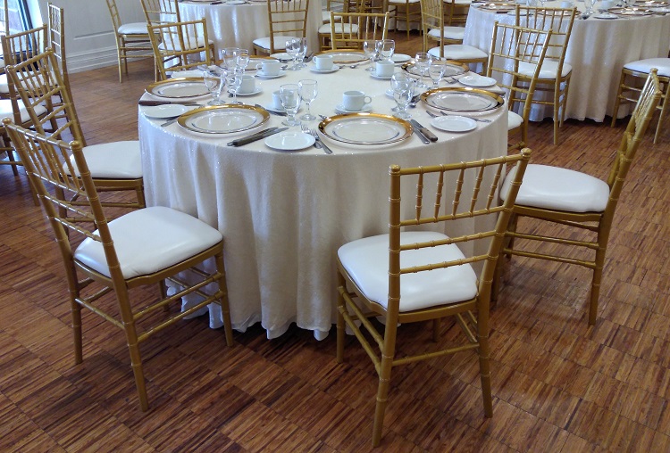 Gold Chivari with White Pad