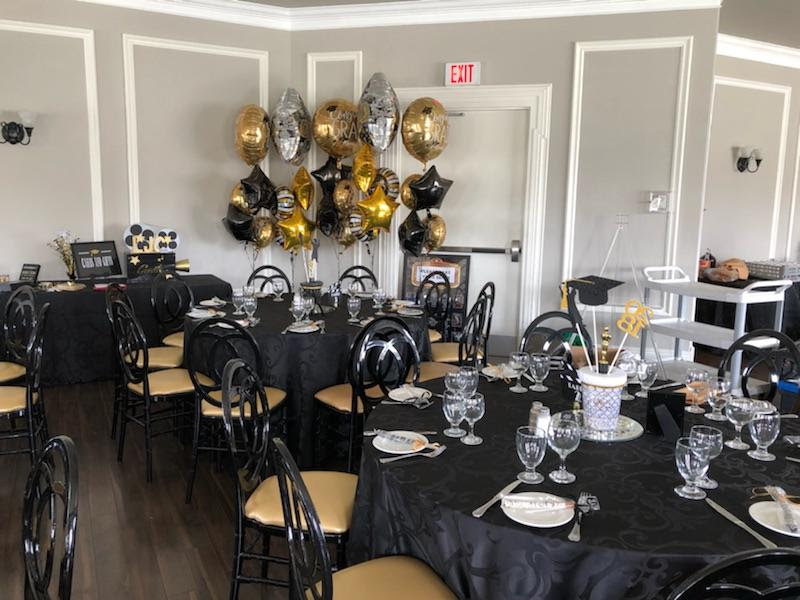 Black Curve with Gold Pads